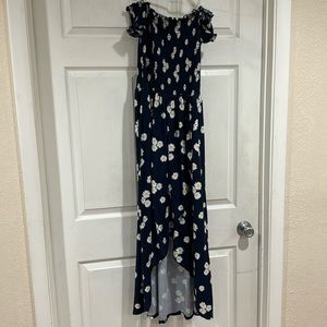 Navy flower dress